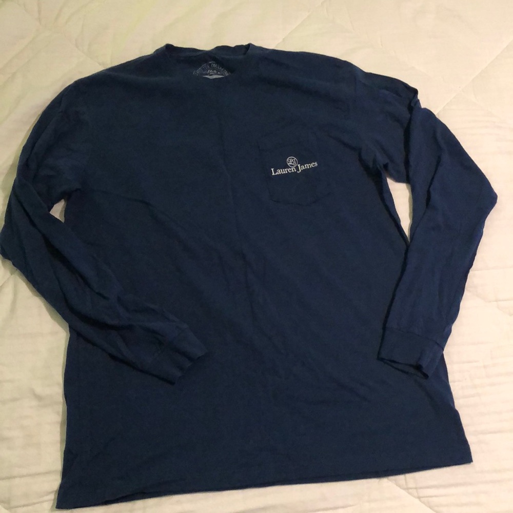 Lauren James Long Sleeve Navy T-Shirt